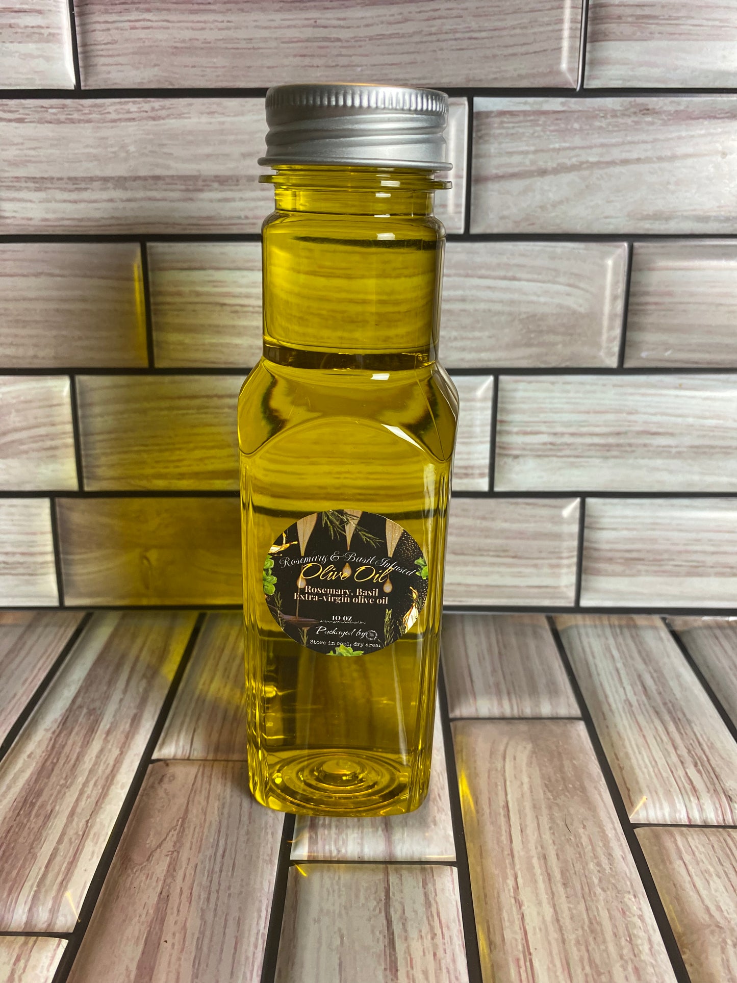Gourmet Rosemary & Basil Infused Extra-Virgin Olive Oil